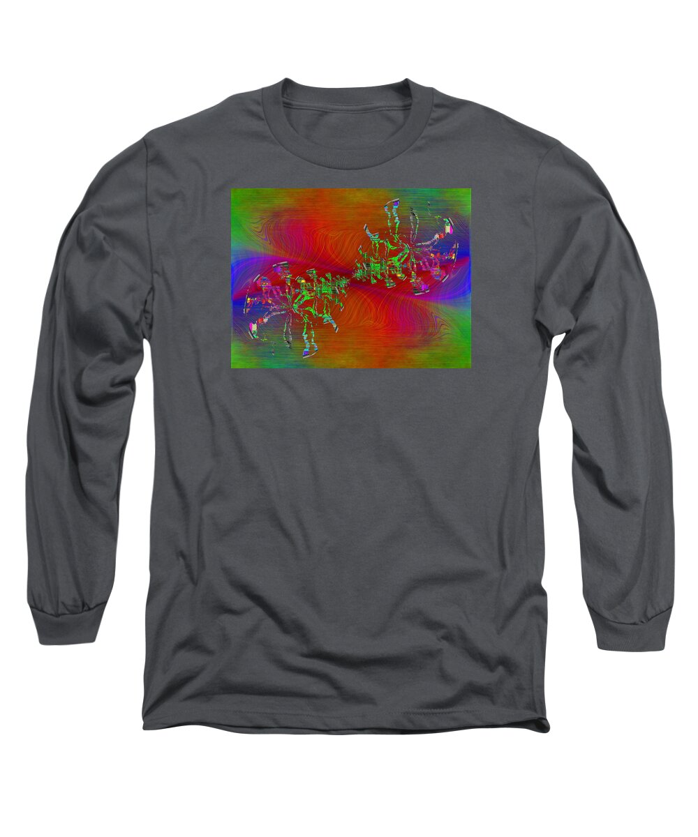 Abstract Long Sleeve T-Shirt featuring the digital art Abstract Cubed 371 by Tim Allen