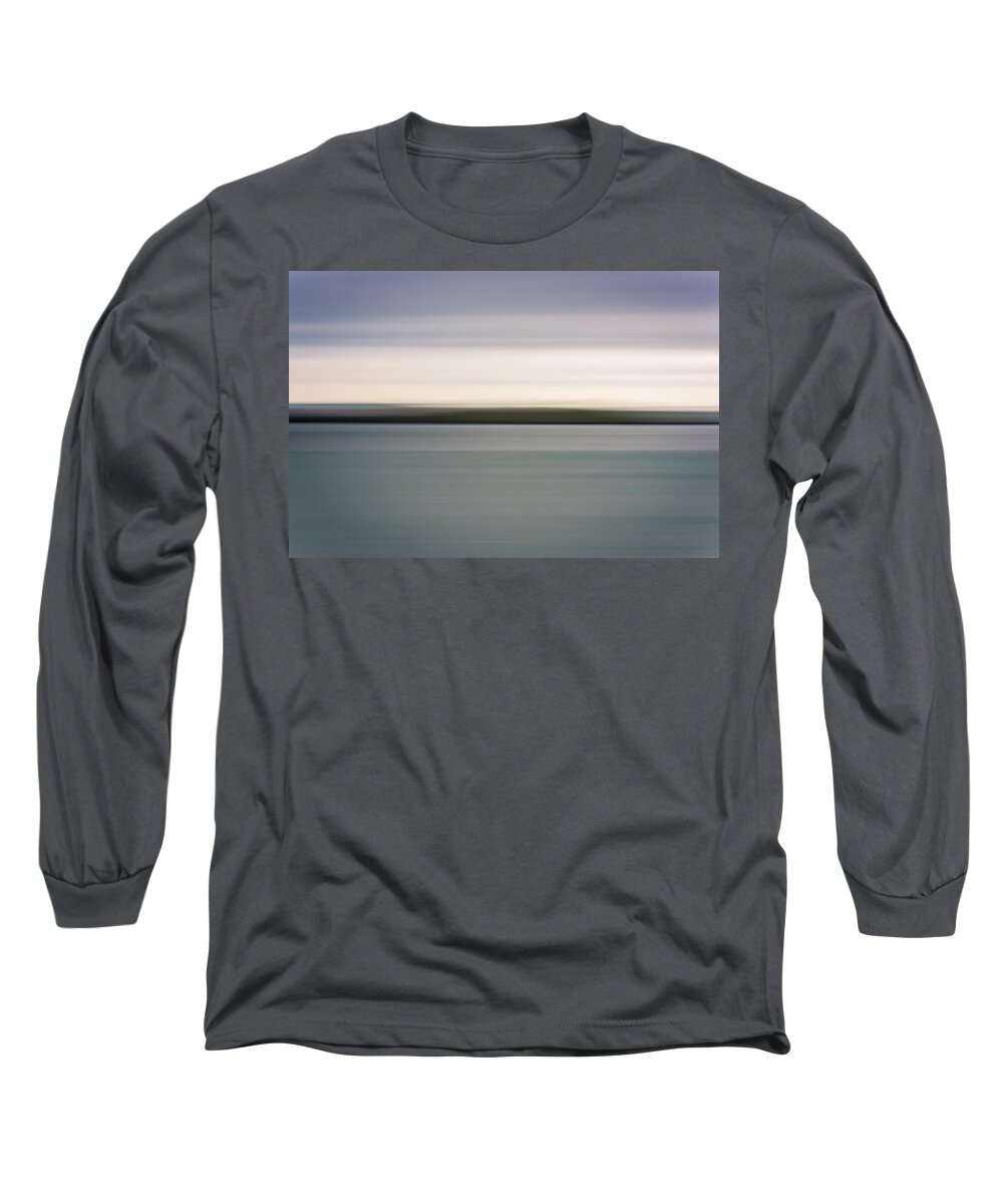 Background Long Sleeve T-Shirt featuring the photograph Abstract Seascape by Matt Malloy