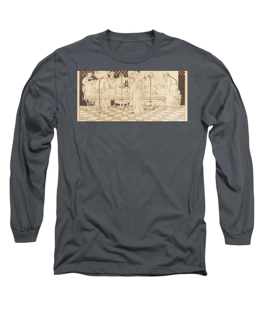 Arthur Rackham (british Long Sleeve T-Shirt featuring the painting Advertisment for Bass Ale by MotionAge Designs