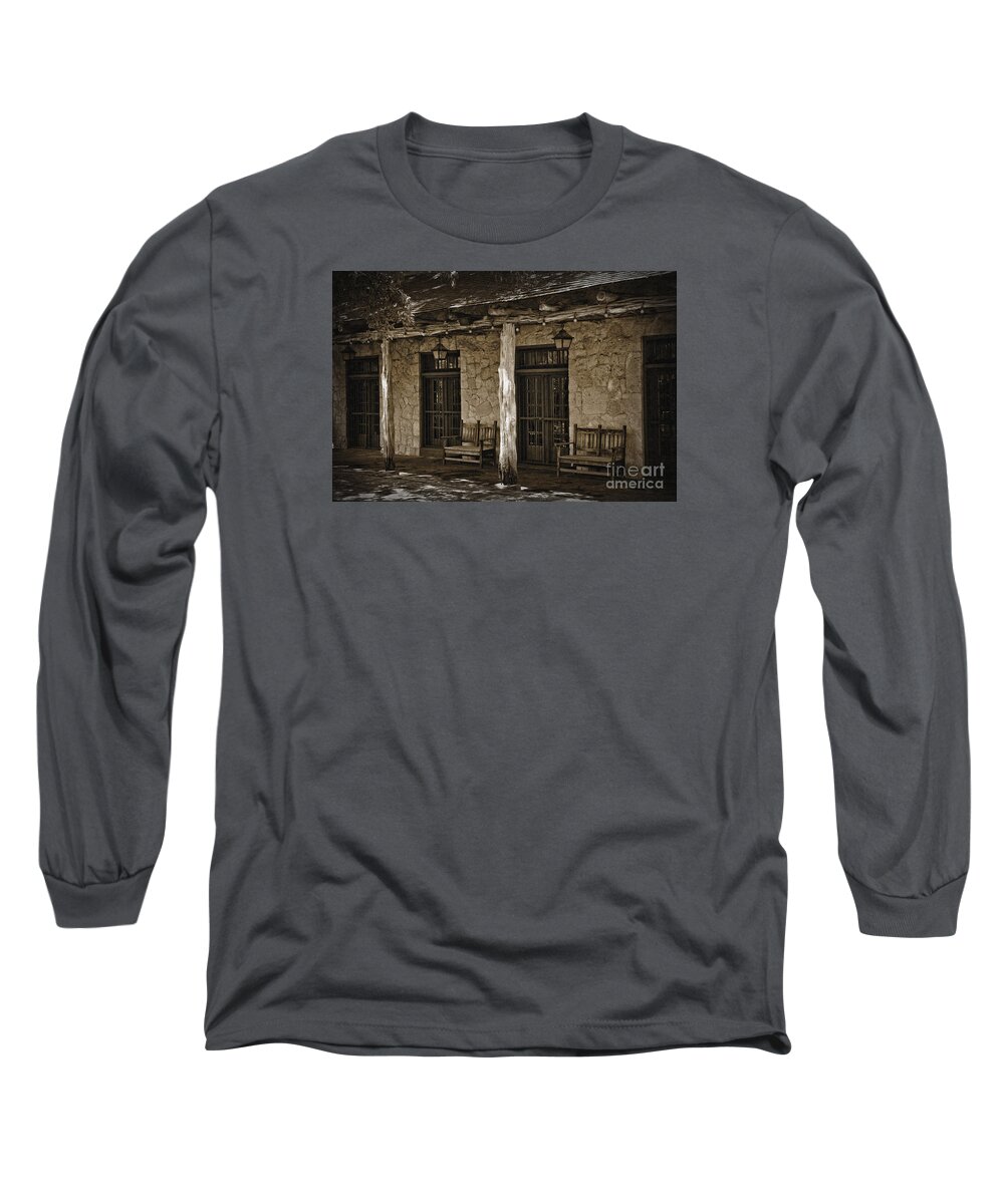 Adobe Long Sleeve T-Shirt featuring the photograph Alamo Adobe by Kirt Tisdale