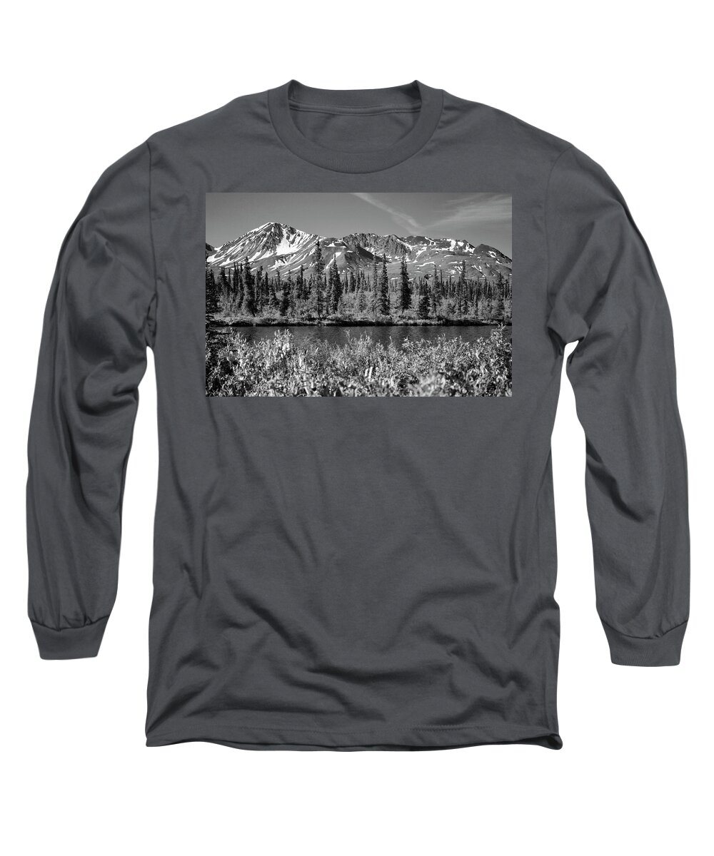 Mountains Long Sleeve T-Shirt featuring the photograph Alaska Mountains by Zawhaus Photography