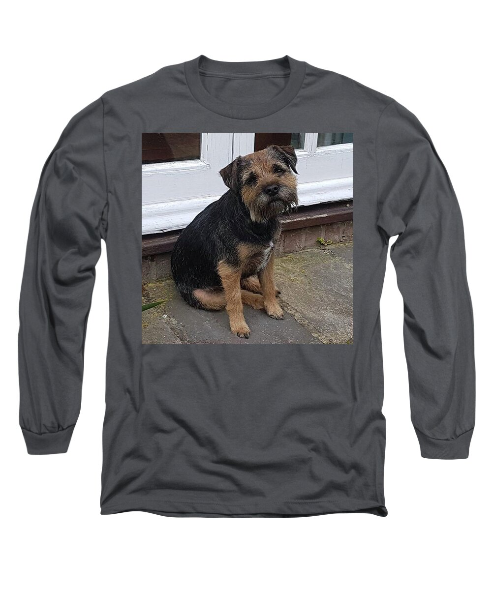 Dog Long Sleeve T-Shirt featuring the photograph Looking Trim by Rowena Tutty