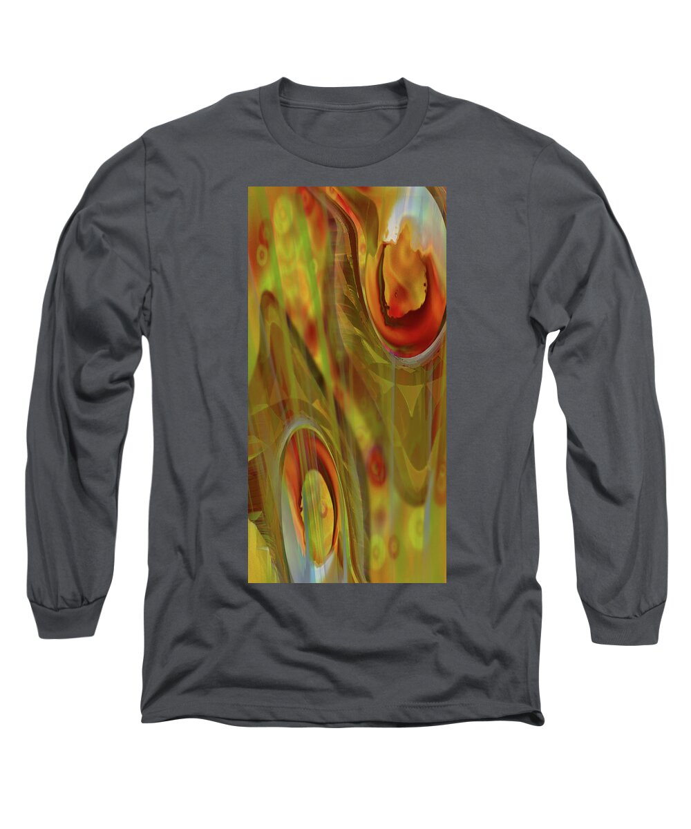 Fantasy Art Created Virtually Long Sleeve T-Shirt featuring the digital art Almost Resting II by Steve Sperry