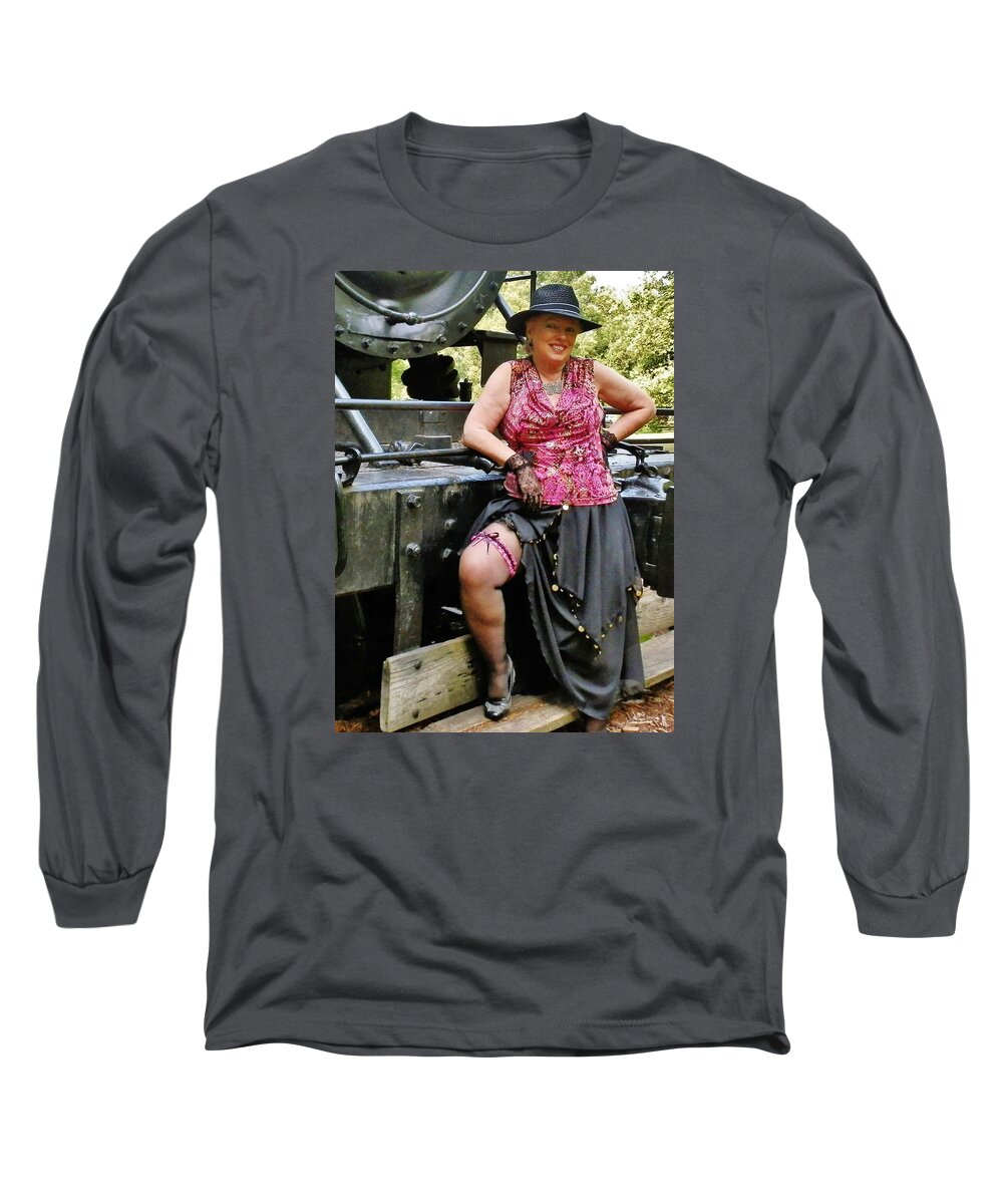 Portrait Long Sleeve T-Shirt featuring the photograph Almost Steampunk by VLee Watson