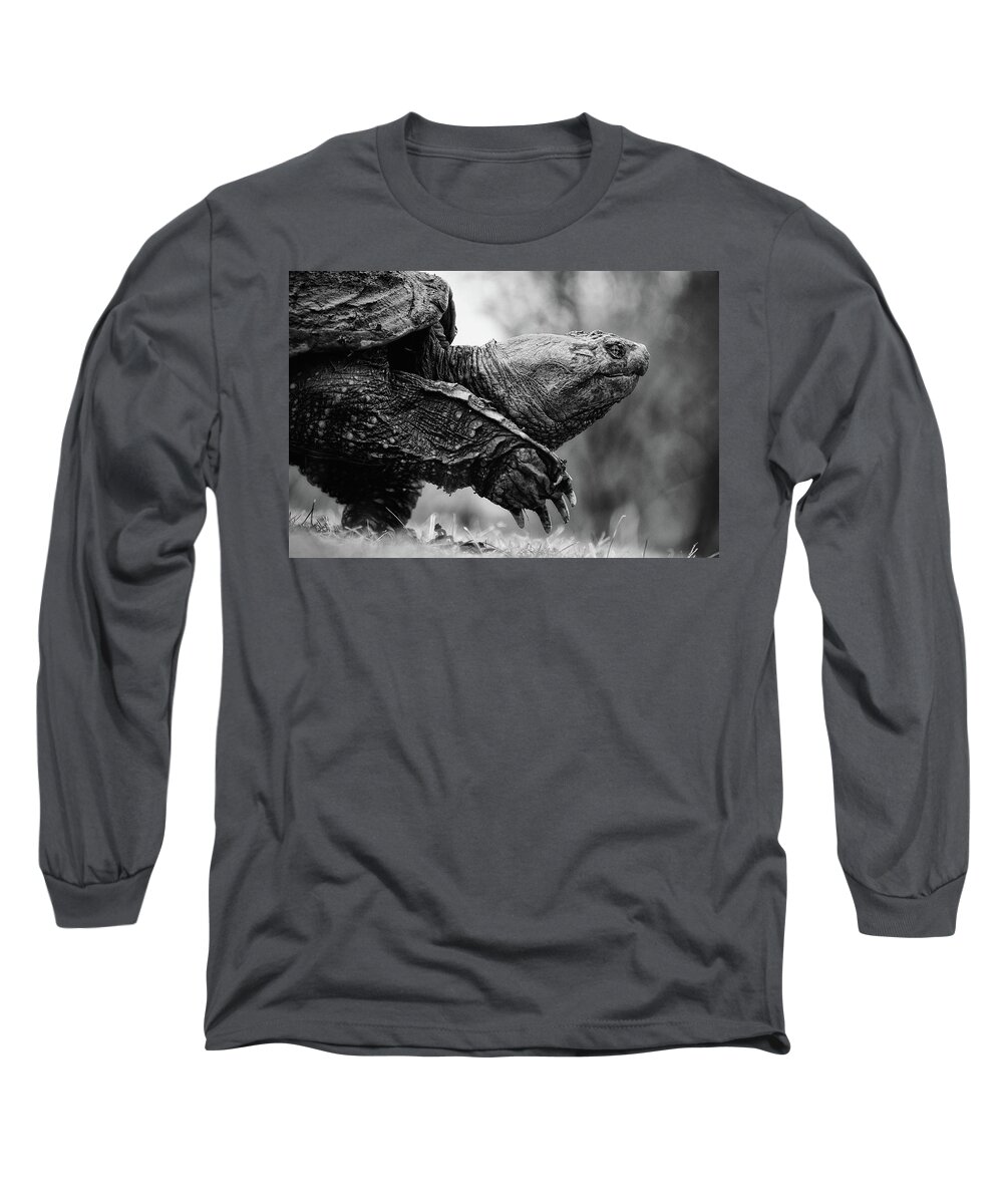Critters Long Sleeve T-Shirt featuring the photograph American Gamera by Neil Shapiro