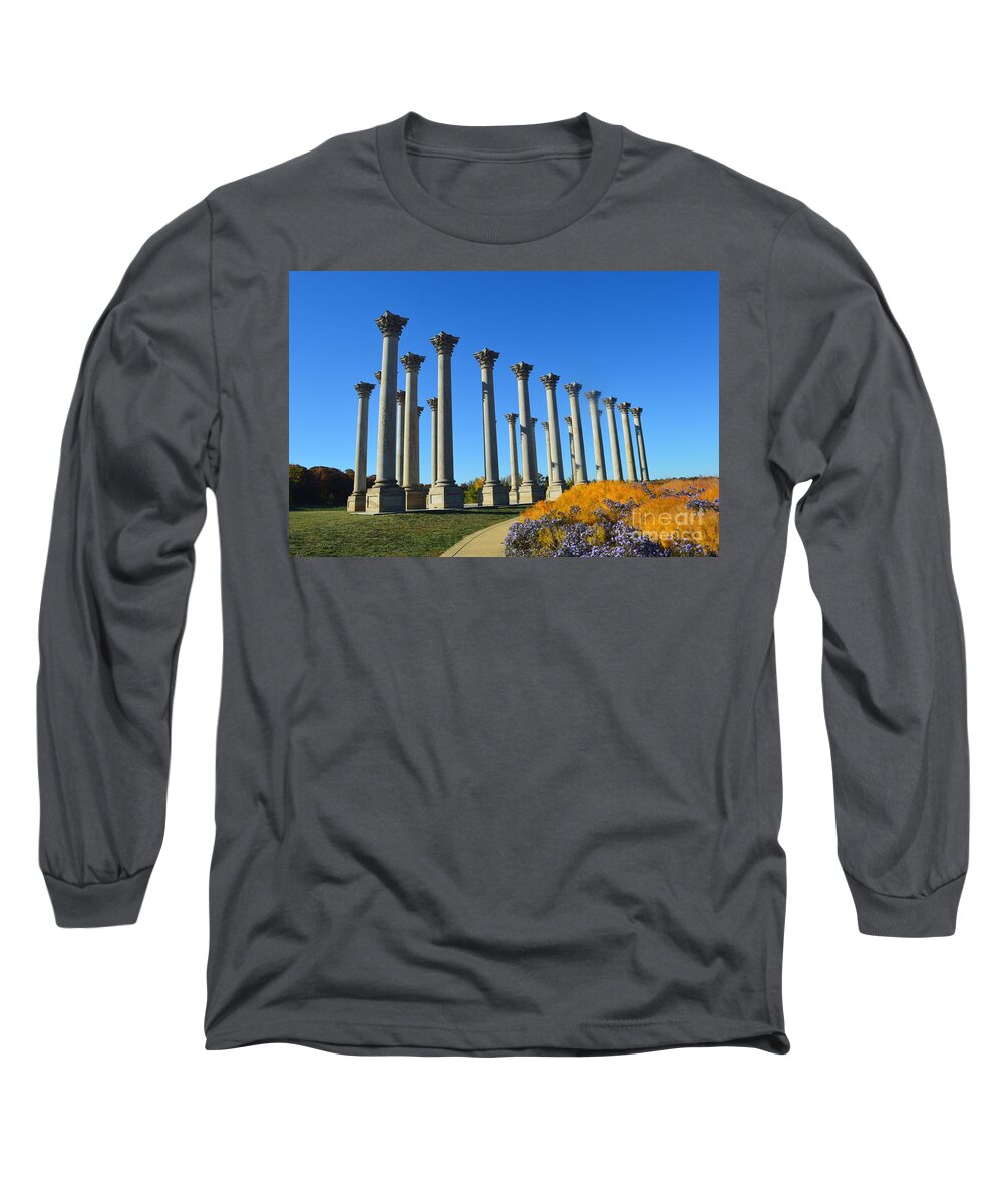 Columns Long Sleeve T-Shirt featuring the photograph Ancient Corinthian Columns by Nona Kumah