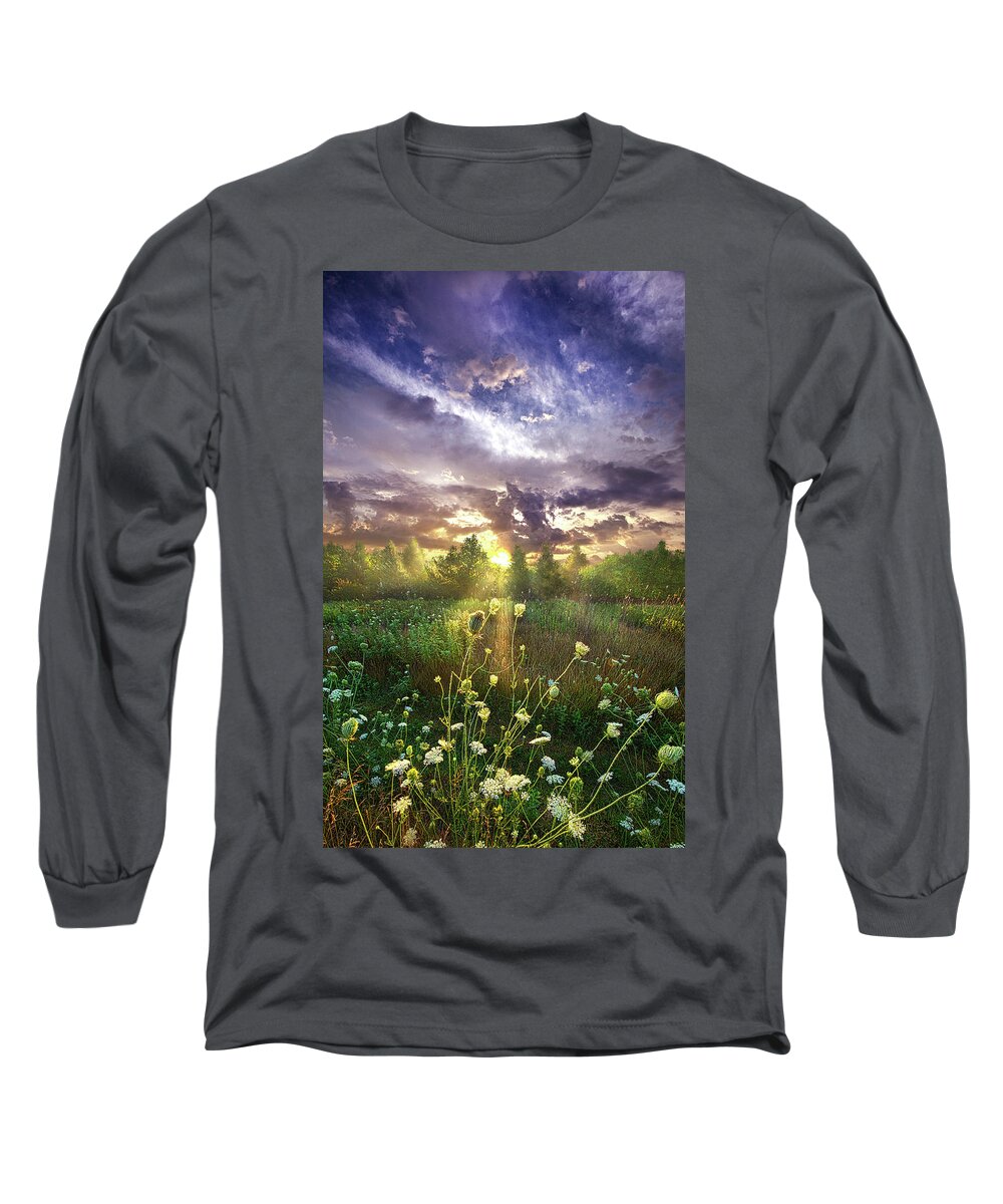 Summer Long Sleeve T-Shirt featuring the photograph And In The Naked Light I Saw by Phil Koch