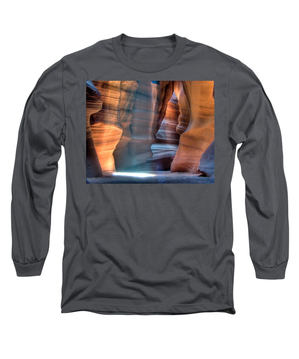 Antelope Long Sleeve T-Shirt featuring the photograph Antelope Canyon by Farol Tomson