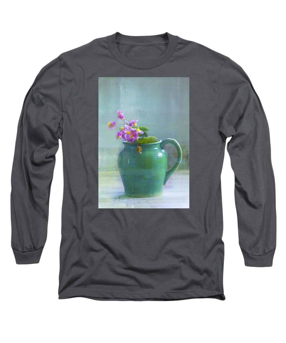 Begonia Long Sleeve T-Shirt featuring the photograph Art of Begonia by John Rivera
