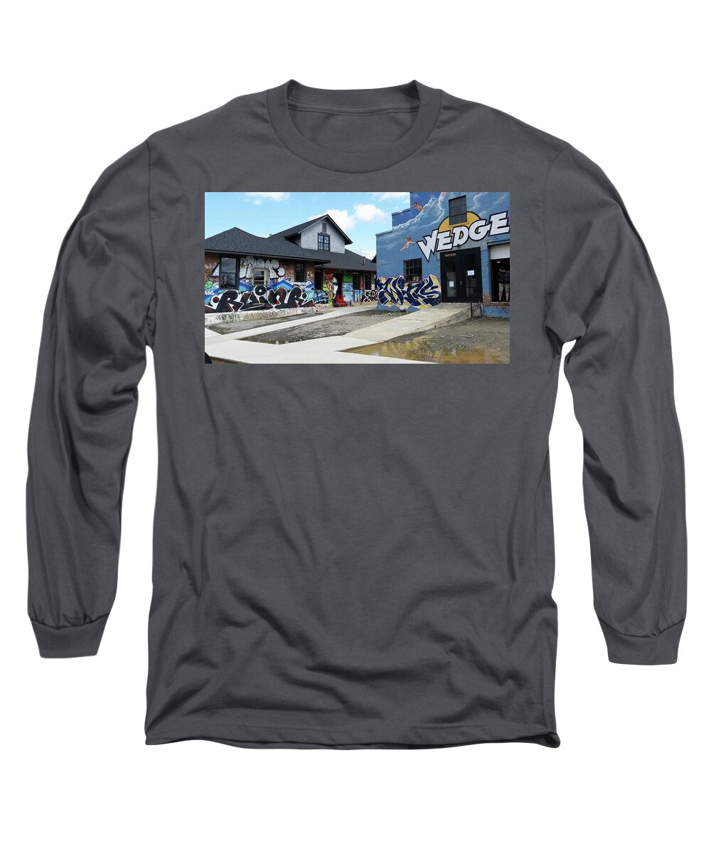 Art Long Sleeve T-Shirt featuring the photograph Art Village in Asheville by Ali Baucom