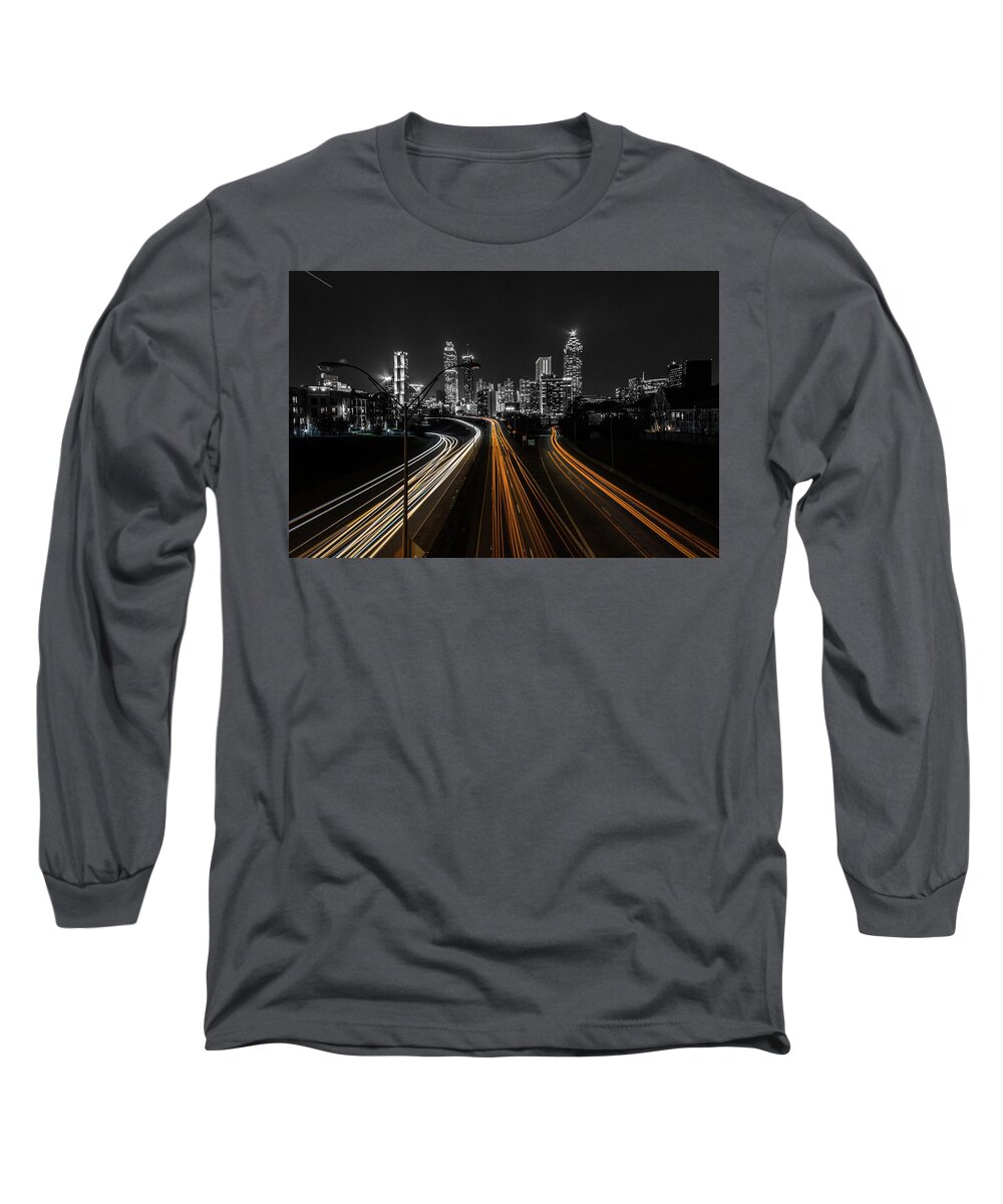 Atlanta Long Sleeve T-Shirt featuring the photograph Atlanta Tones by Kenny Thomas