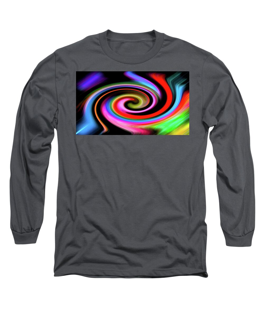 Auroras Long Sleeve T-Shirt featuring the digital art Aurorally 3 by Bruce IORIO