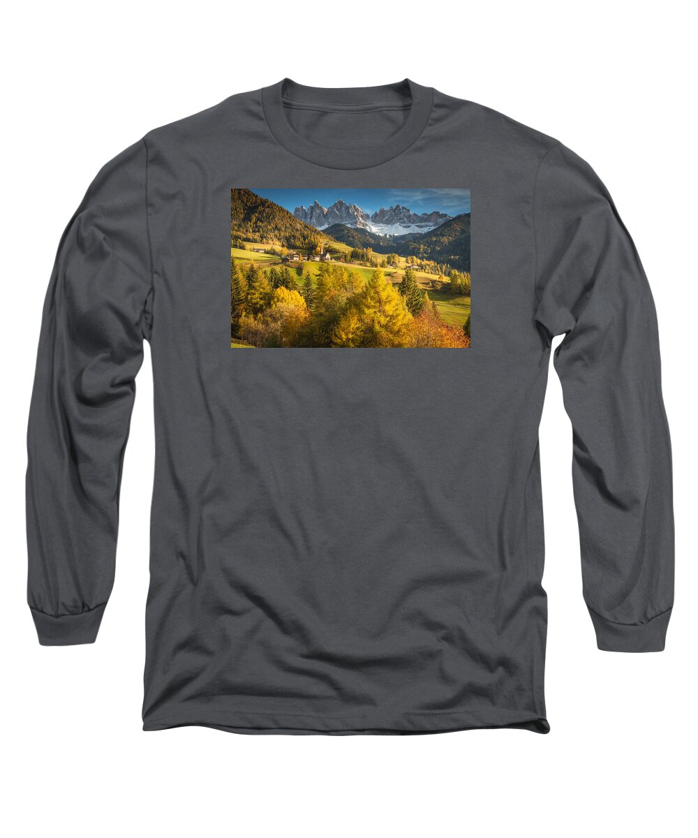 Alp Long Sleeve T-Shirt featuring the photograph Autumn in the Alps by Stefano Termanini