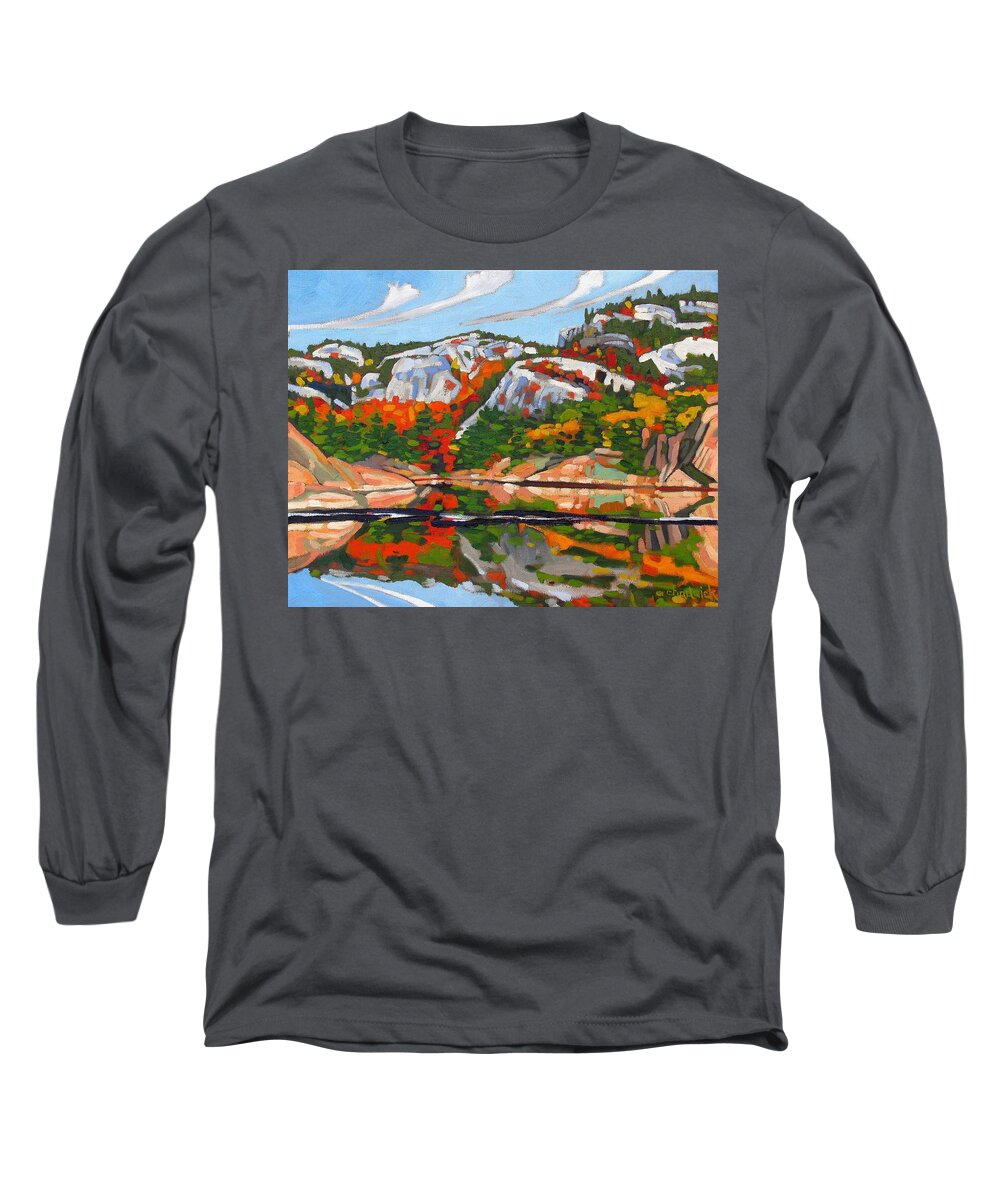 Alexander Long Sleeve T-Shirt featuring the painting A.Y. Jackson Lake by Phil Chadwick