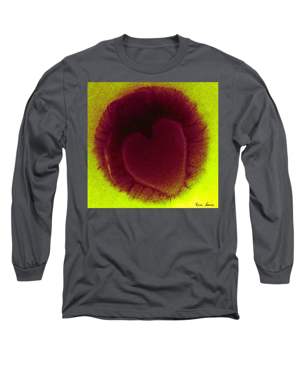  Long Sleeve T-Shirt featuring the photograph Bacteria With a Heart by Rein Nomm