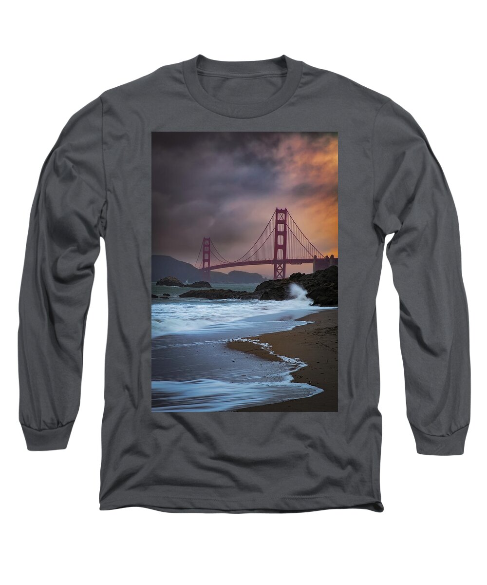 Arches Long Sleeve T-Shirt featuring the photograph Baker's Beach by Edgars Erglis