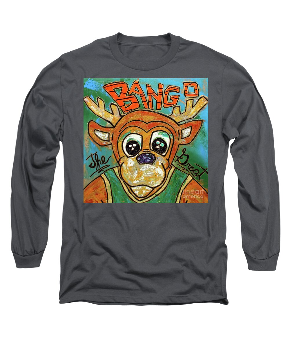 Acrylic Long Sleeve T-Shirt featuring the painting Bango The Great by Odalo Wasikhongo