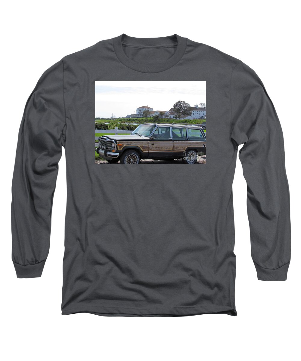 Wagoneer Long Sleeve T-Shirt featuring the photograph Beach Baby Wagoneer by Beth Saffer