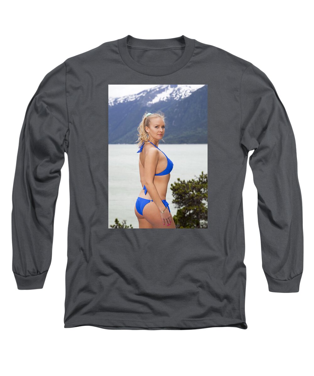 Girl Long Sleeve T-Shirt featuring the photograph Beach Season In Alaska by Ramunas Bruzas