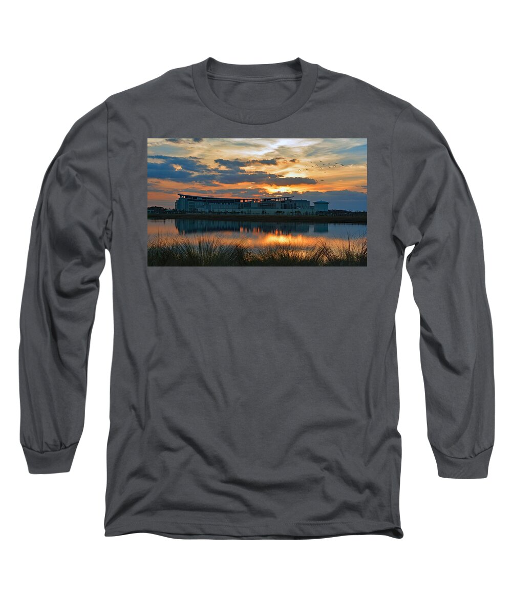 Sunset Long Sleeve T-Shirt featuring the photograph After 5 by Carolyn Mickulas