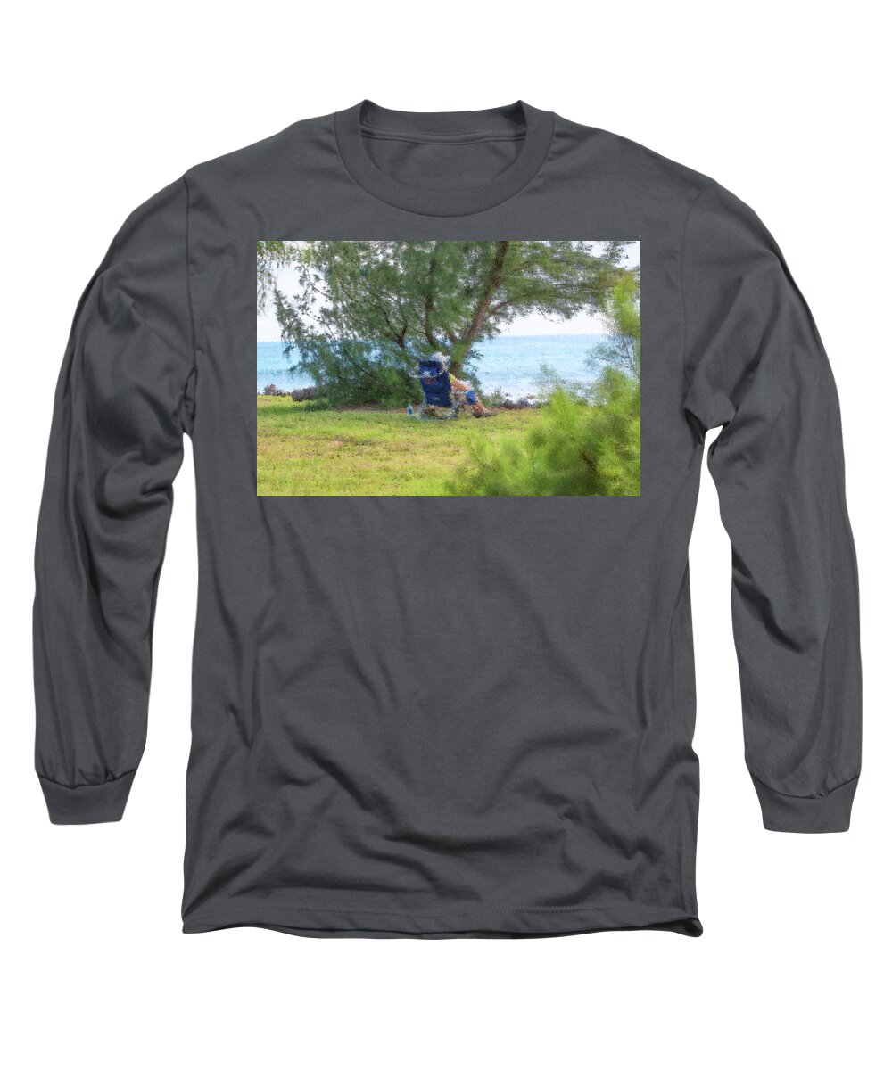 Reading Book Long Sleeve T-Shirt featuring the photograph Beautiful Solitude by Chita Hunter
