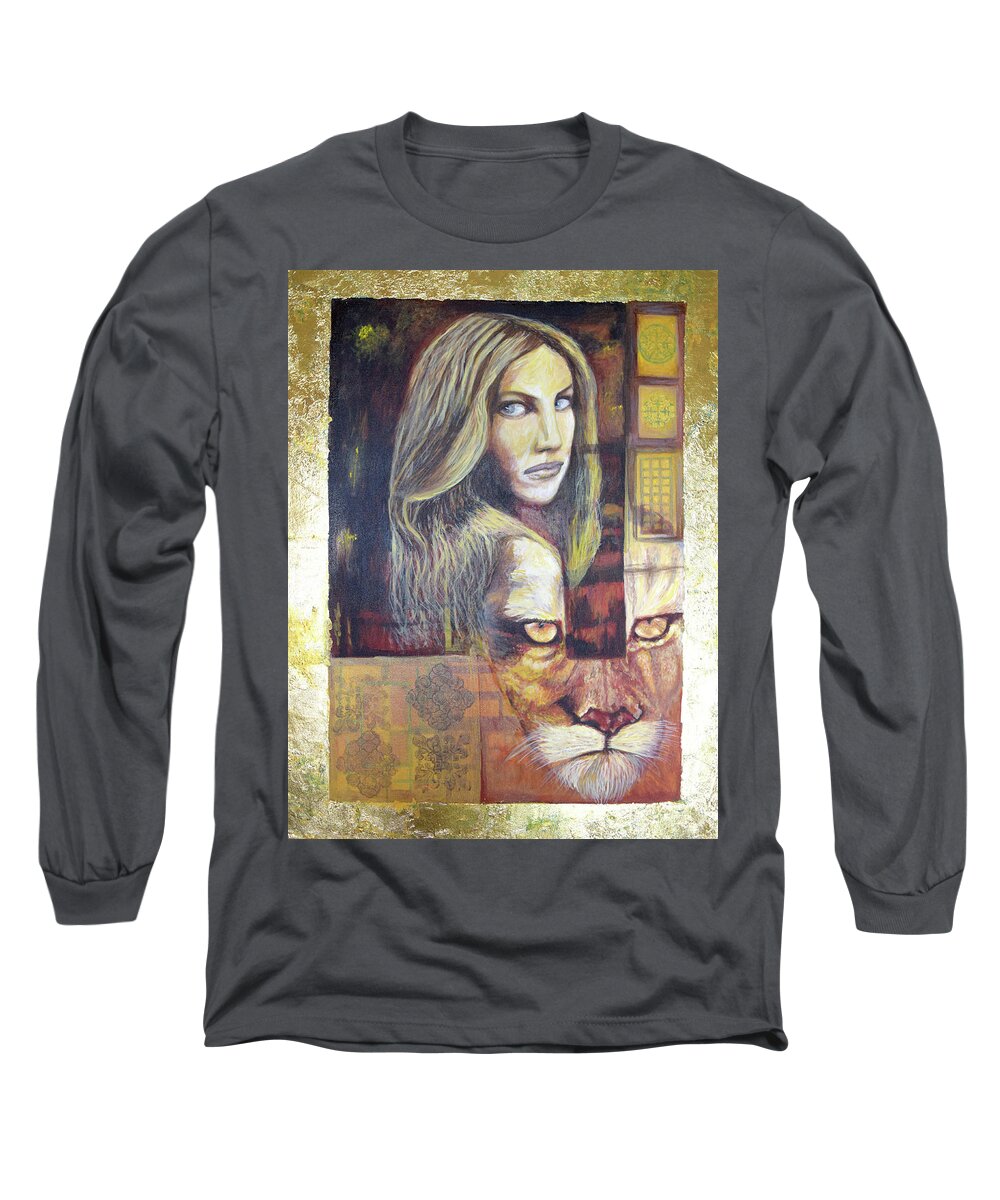 Woman Long Sleeve T-Shirt featuring the painting Beauty by Toni Willey