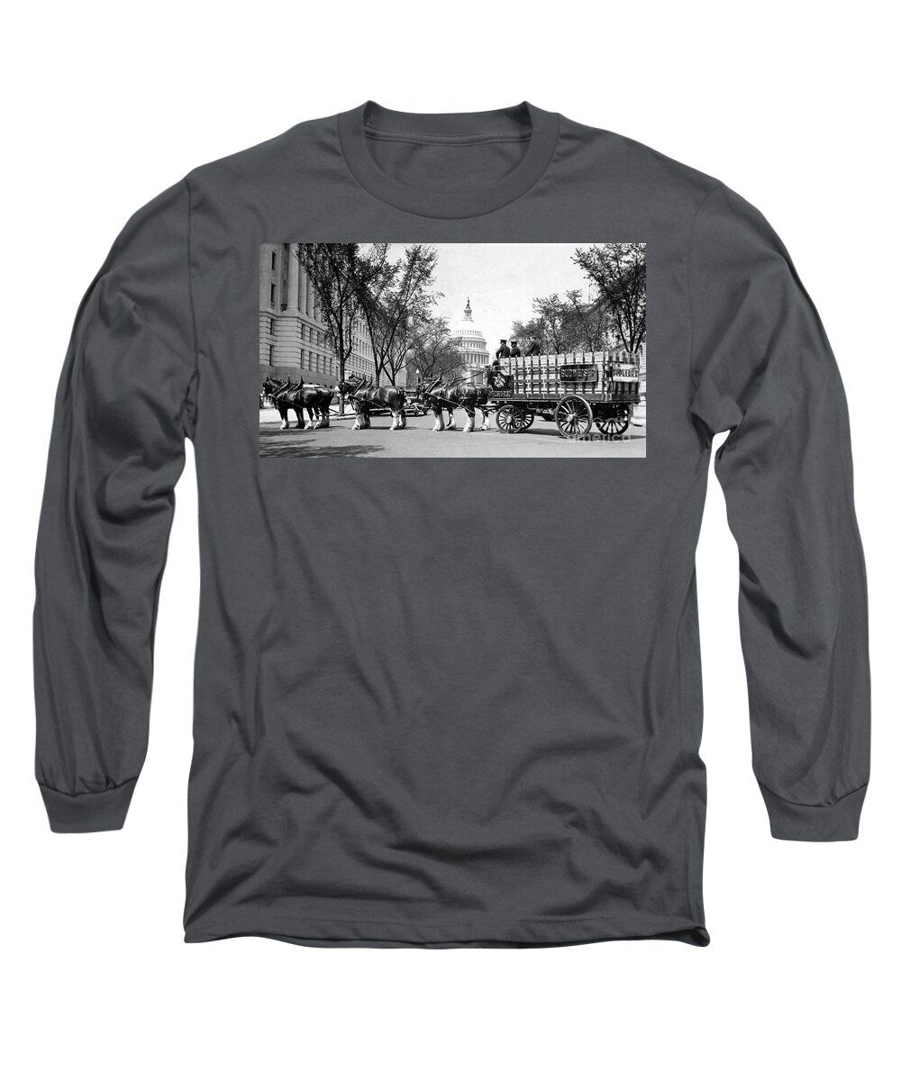 Prohibition Long Sleeve T-Shirt featuring the photograph Beer for the President by Jon Neidert