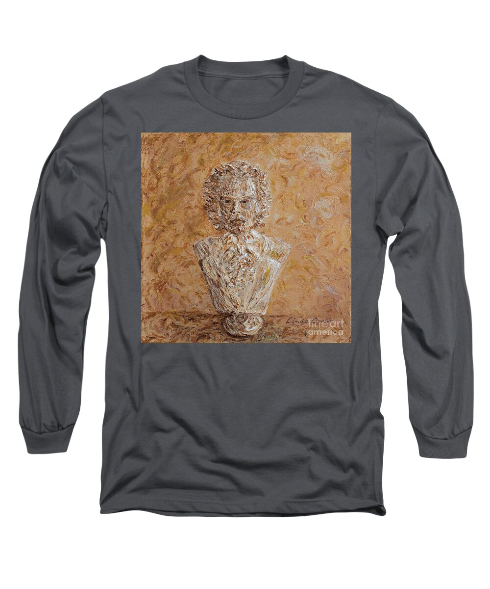 Beethoven Long Sleeve T-Shirt featuring the painting Beethoven by Linda Donlin