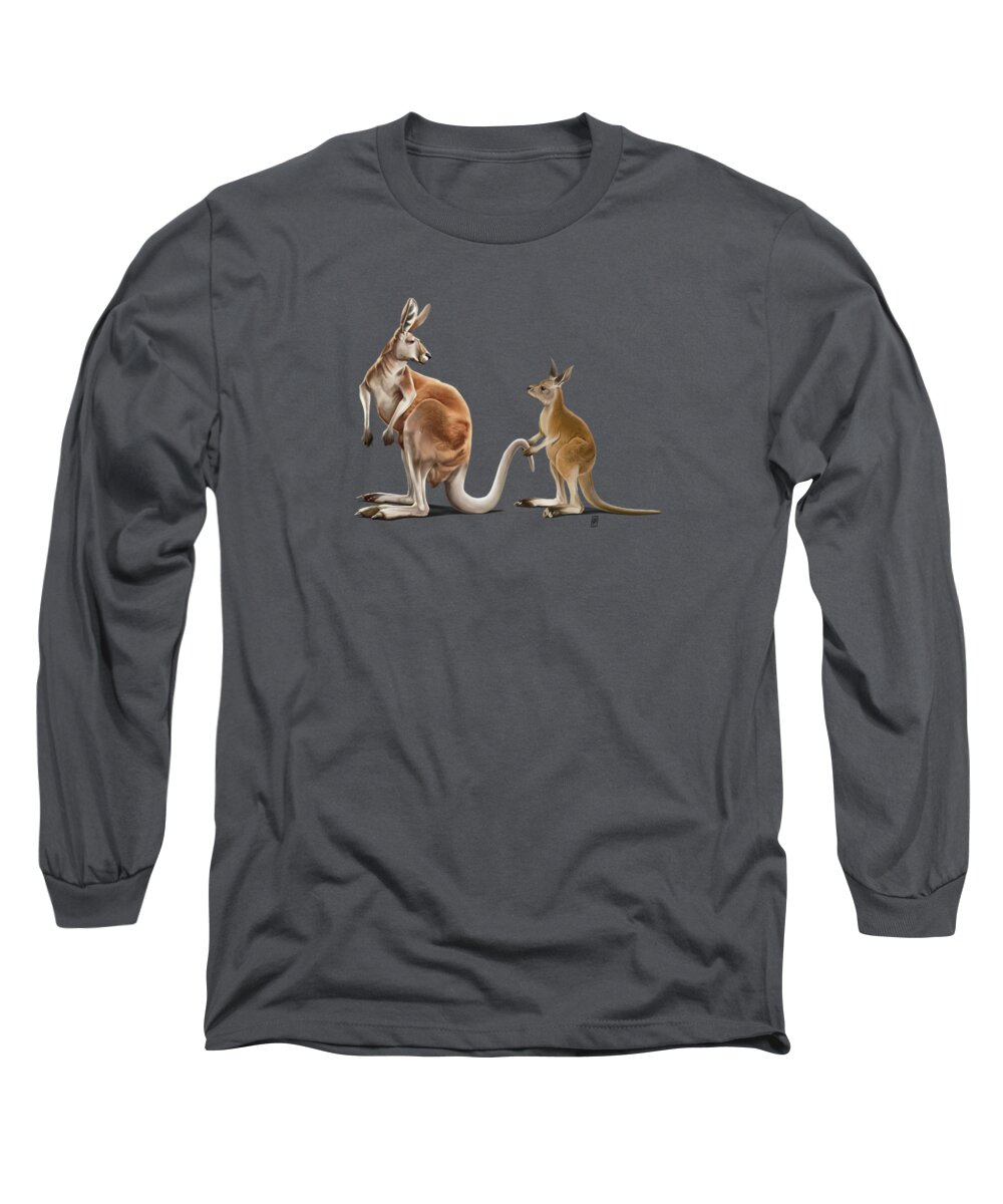 Illustration Long Sleeve T-Shirt featuring the digital art Being Tailed Colour by Rob Snow