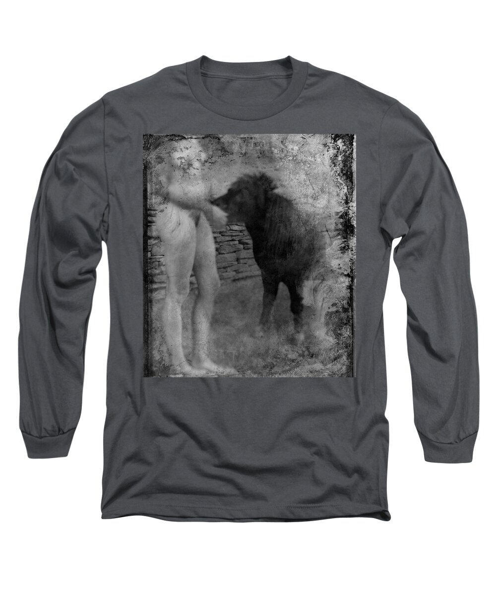 Nature Long Sleeve T-Shirt featuring the photograph Belfast Nude with Mininature by Jennifer Wright