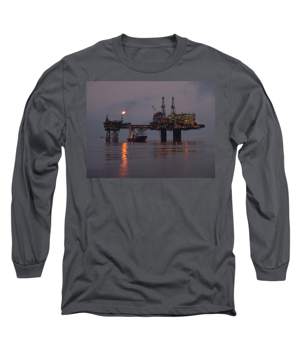 Beryl Long Sleeve T-Shirt featuring the photograph Beryl Alpha by Charles and Melisa Morrison