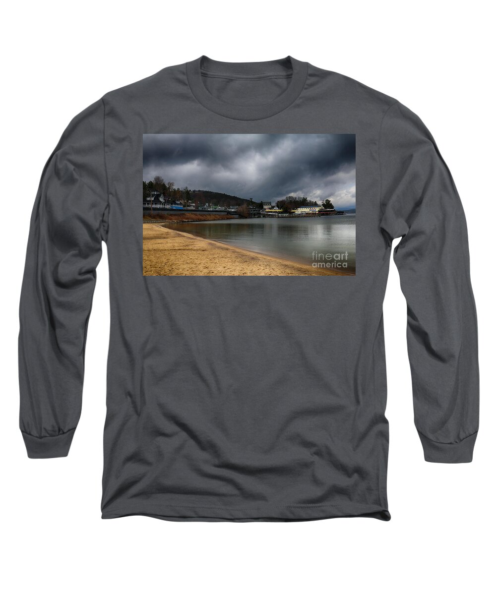 Raindrop Long Sleeve T-Shirt featuring the photograph Between Raindrops by Mim White