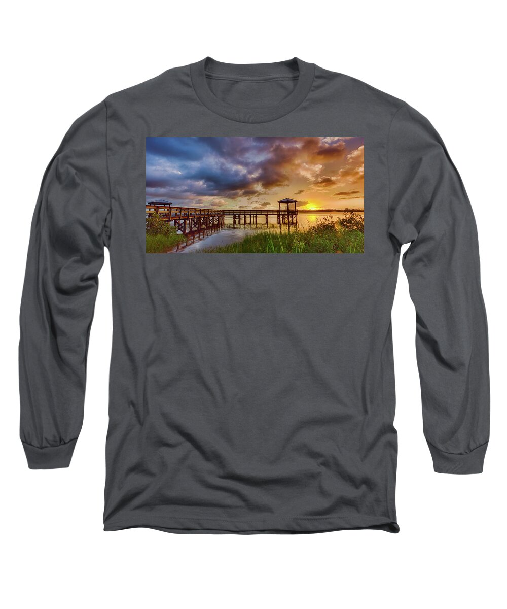 Sunset Long Sleeve T-Shirt featuring the photograph Bicentennial Sunset by Dillon Kalkhurst