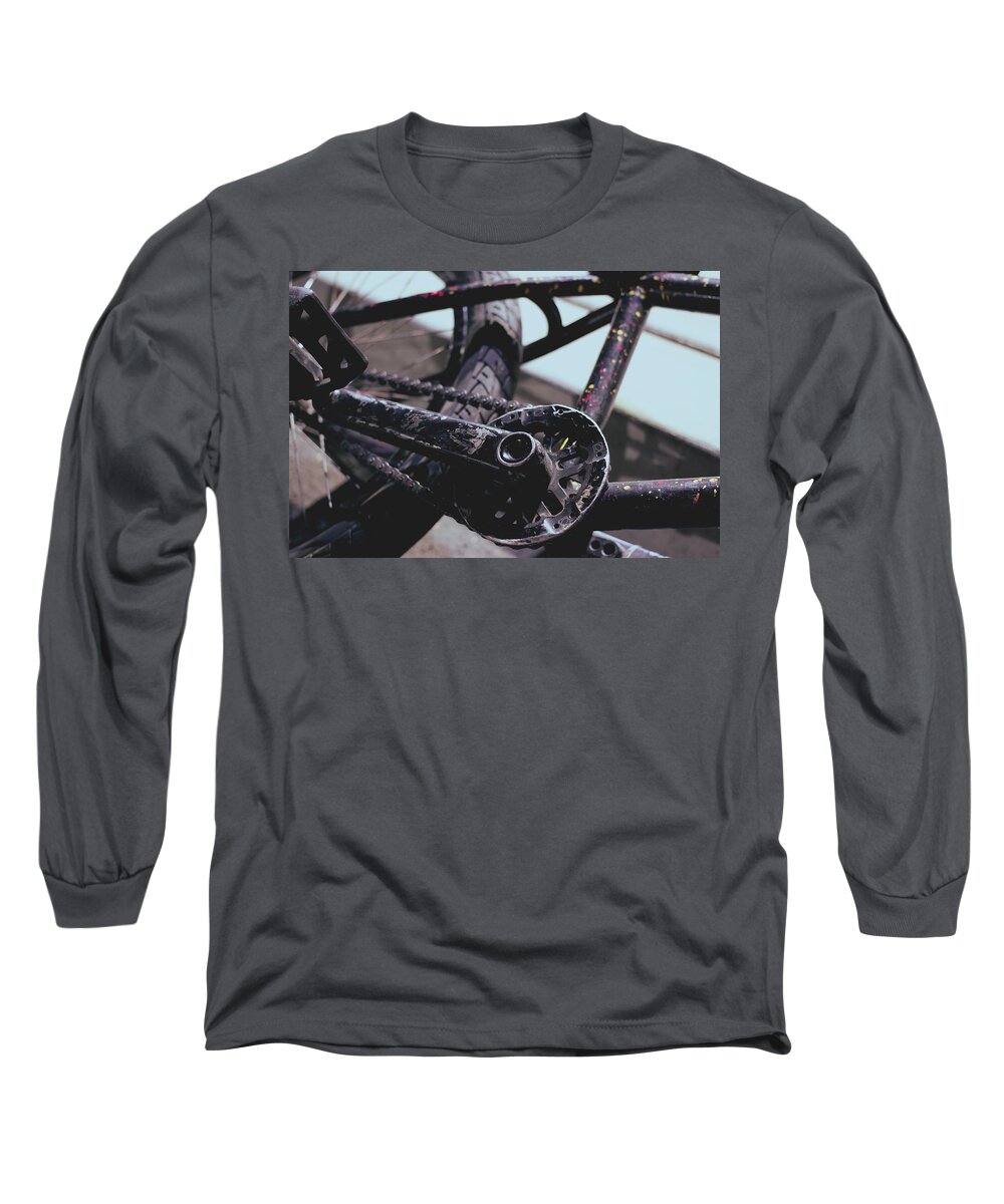 Bicycle Long Sleeve T-Shirt featuring the digital art Bicycle by Super Lovely