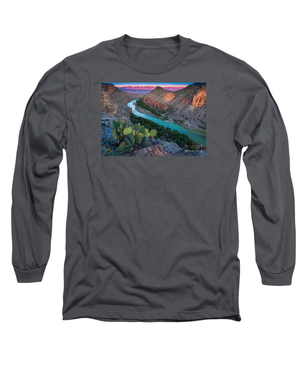 America Long Sleeve T-Shirt featuring the photograph Big Bend Evening by Inge Johnsson
