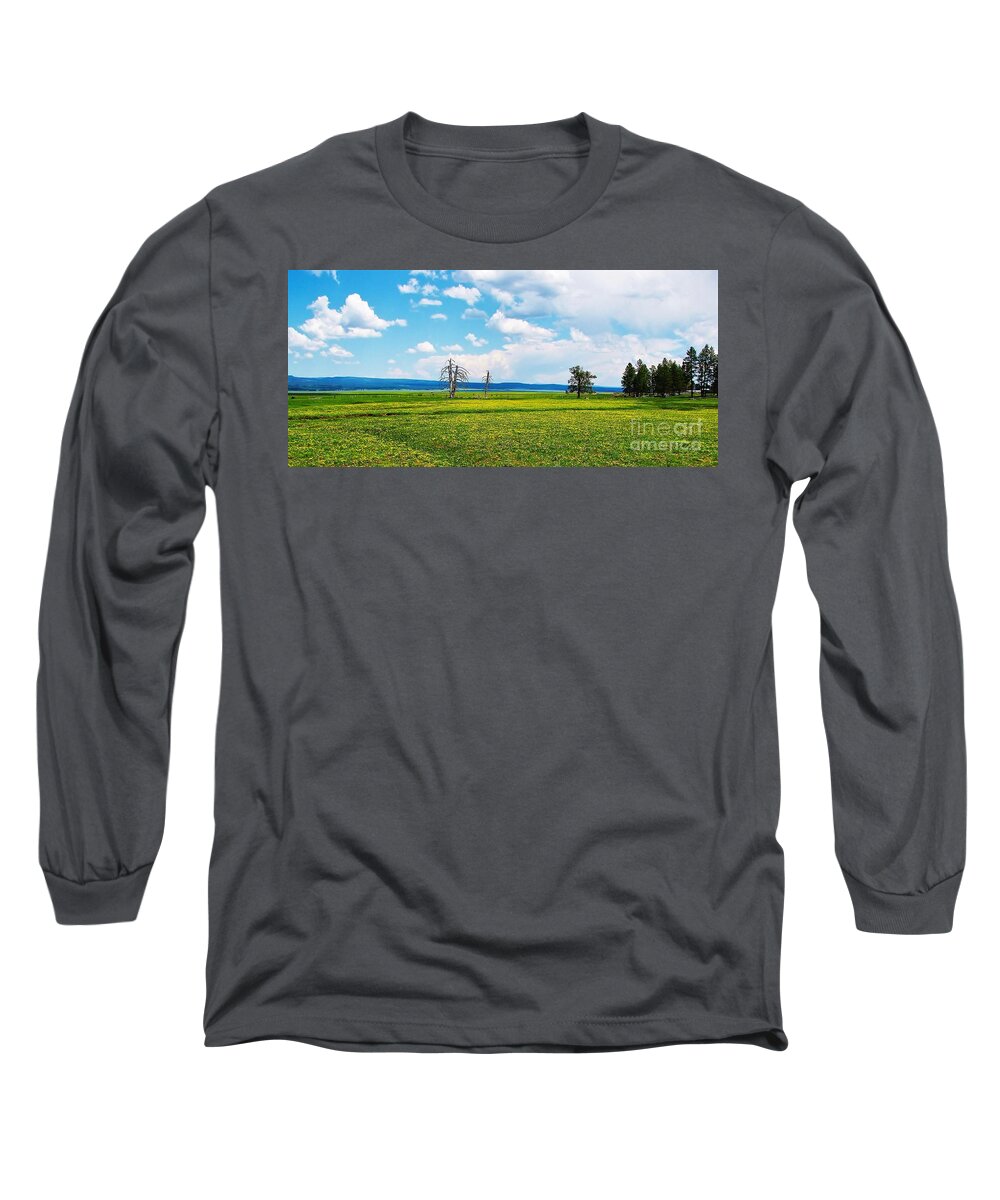 Big Summit Prairie Long Sleeve T-Shirt featuring the photograph Big Summit Prairie in Bloom by Michele Penner