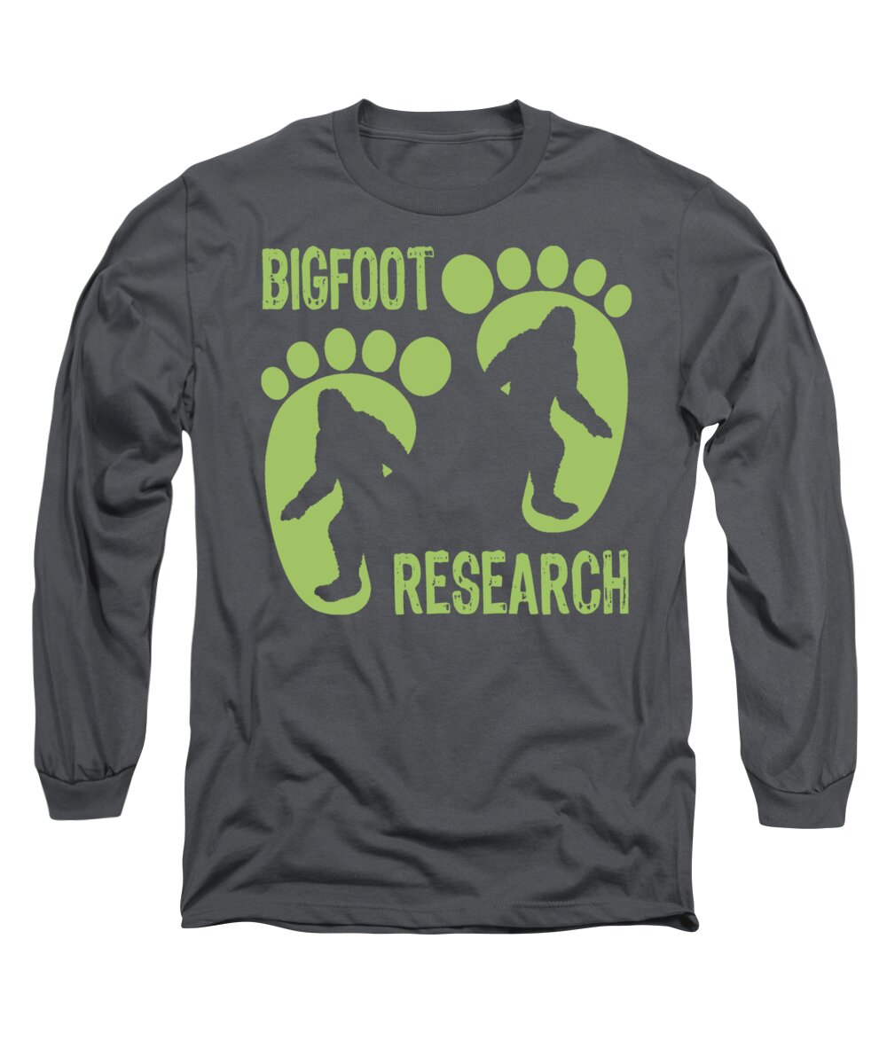 Bigfoot Long Sleeve T-Shirt featuring the digital art Bigfoot Research by David G Paul