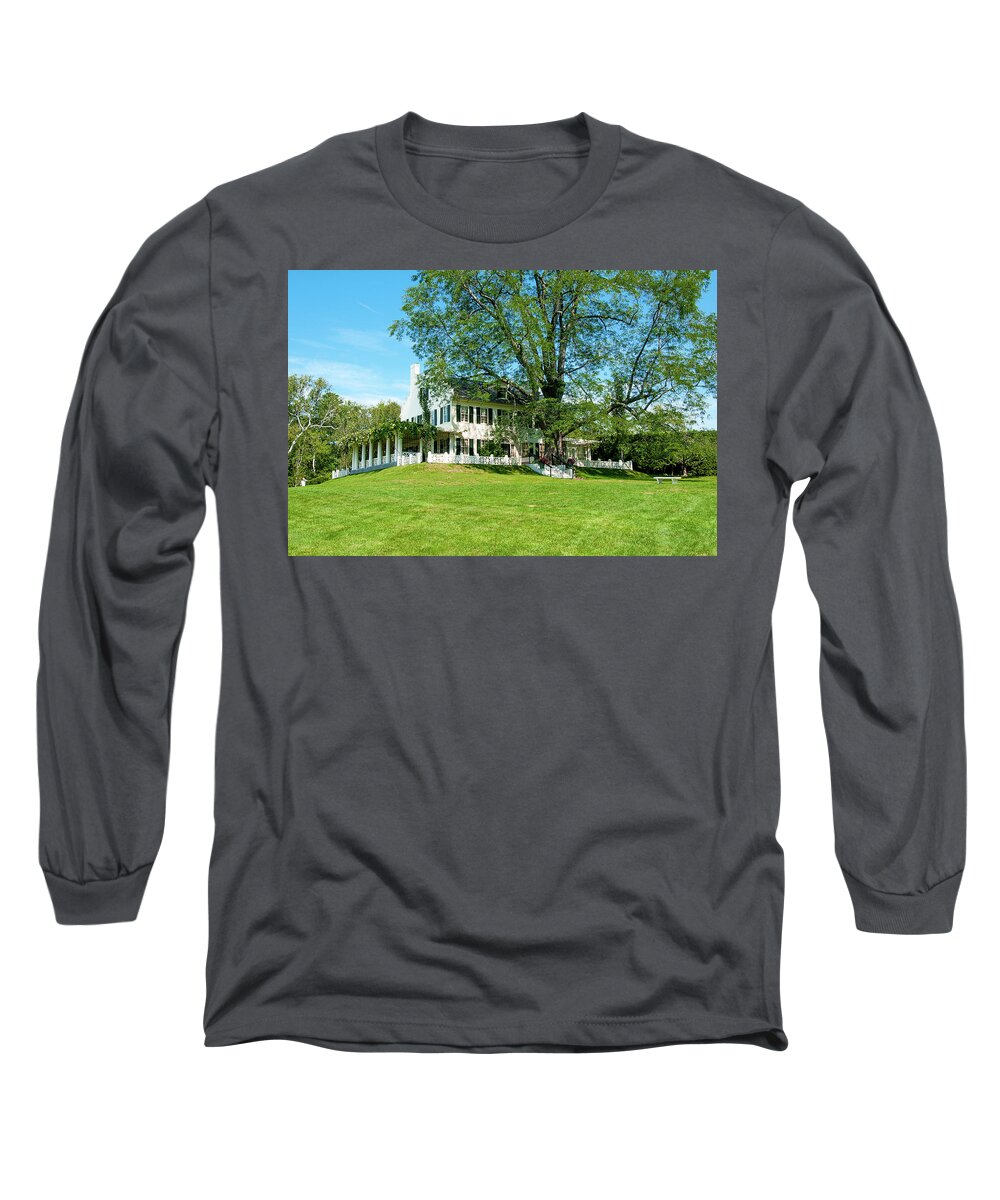 Cornish Long Sleeve T-Shirt featuring the photograph Bit O NH History by Greg Fortier