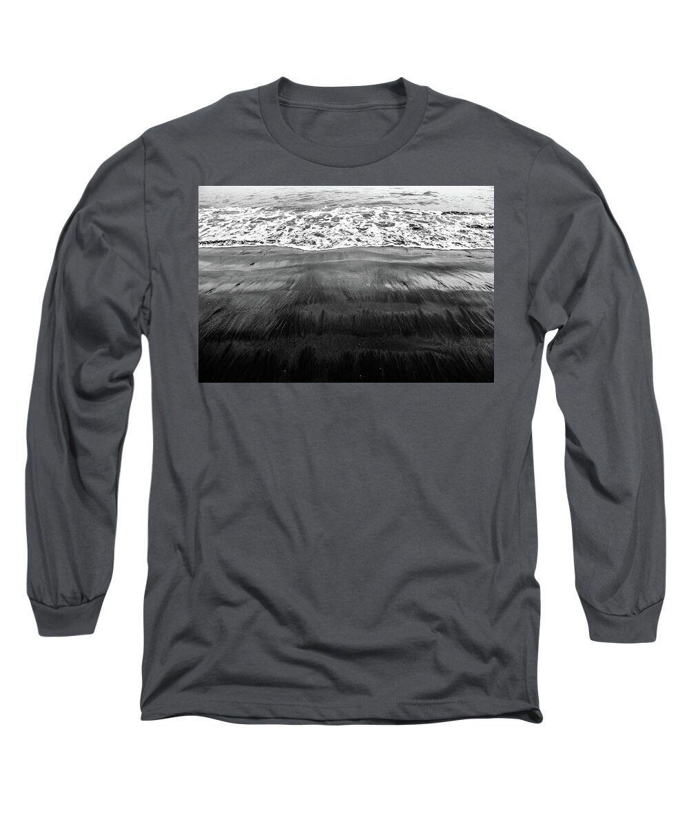 Costa Rica Long Sleeve T-Shirt featuring the photograph Black Sands by D Justin Johns