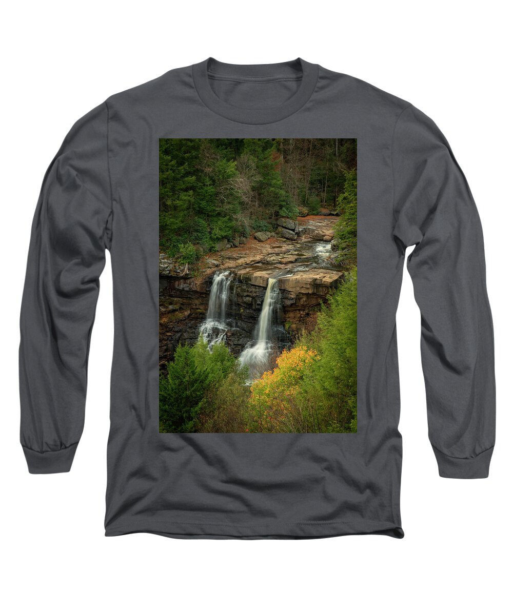 Water Long Sleeve T-Shirt featuring the photograph Blackwater Falls by David Waldrop