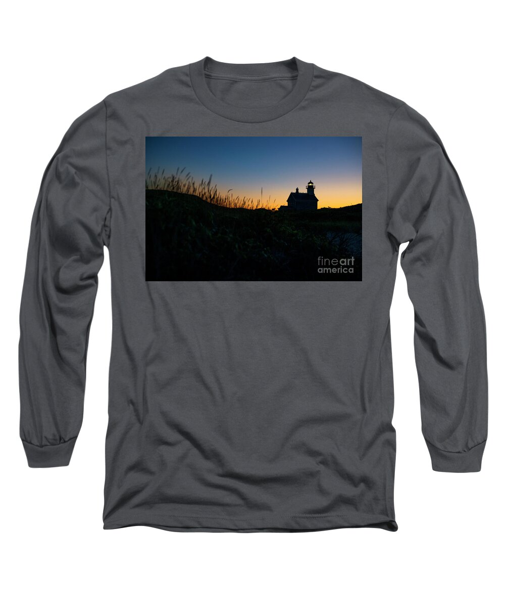 Lighthouse Long Sleeve T-Shirt featuring the photograph Block Island North Light by Diane Diederich