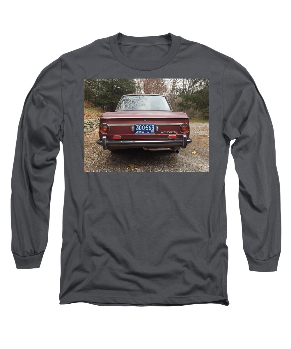 Bmw 2002tii Long Sleeve T-Shirt featuring the photograph BMW 2002Tii by Jackie Russo