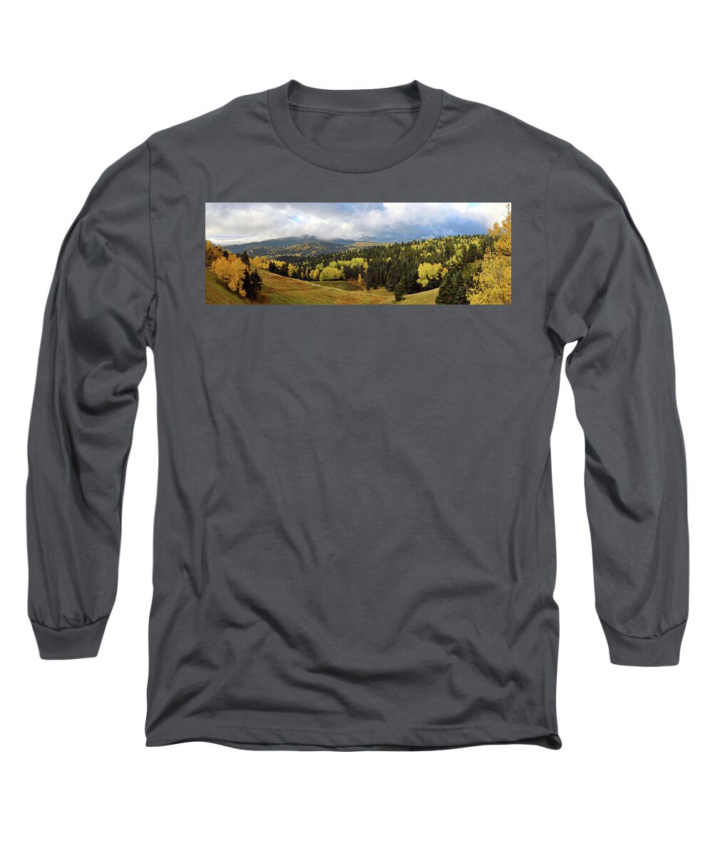 Red River Long Sleeve T-Shirt featuring the photograph Bobcat Vista by Ron Weathers