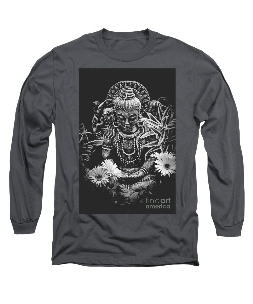 Bodhisattva Long Sleeve T-Shirt featuring the photograph Bodhisattva Parametric by Sharon Mau
