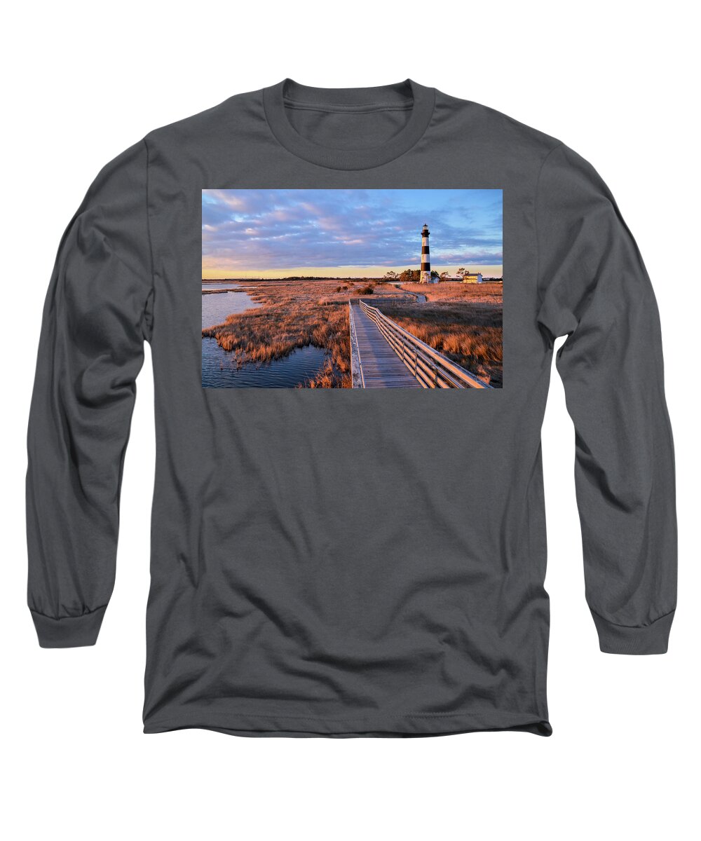 Bodie Long Sleeve T-Shirt featuring the photograph Bodie Lighthouse by Joe Ormonde