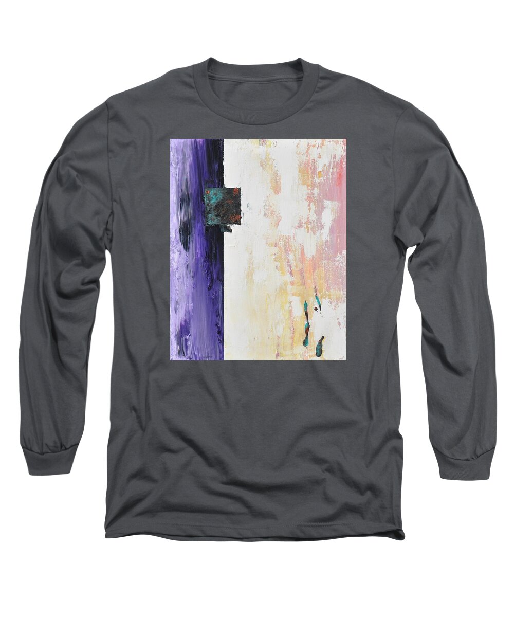 Abstract Long Sleeve T-Shirt featuring the painting Break of Dawn by Eduard Meinema