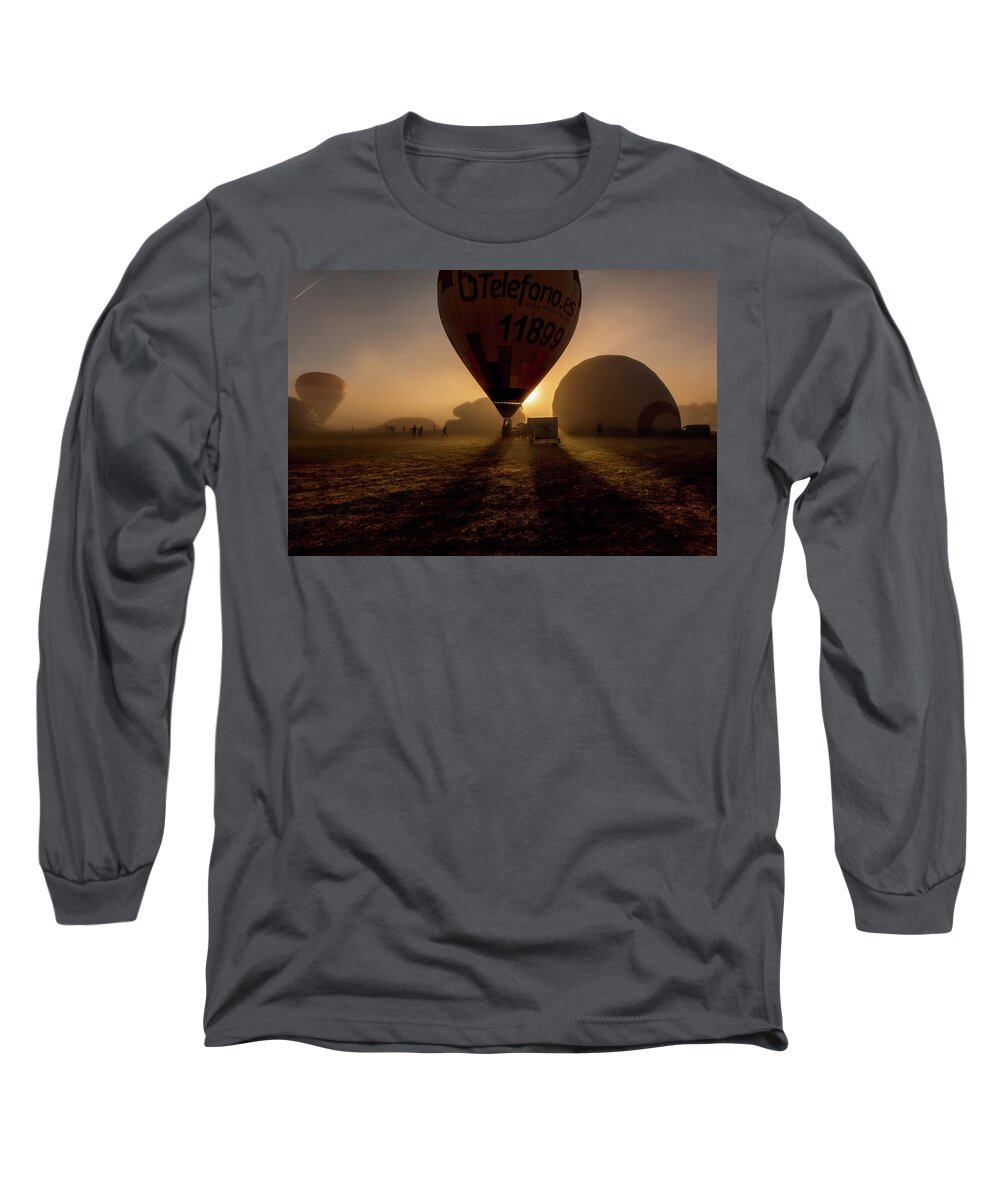 Sunrise Long Sleeve T-Shirt featuring the photograph Breathe the air by Jorge Maia