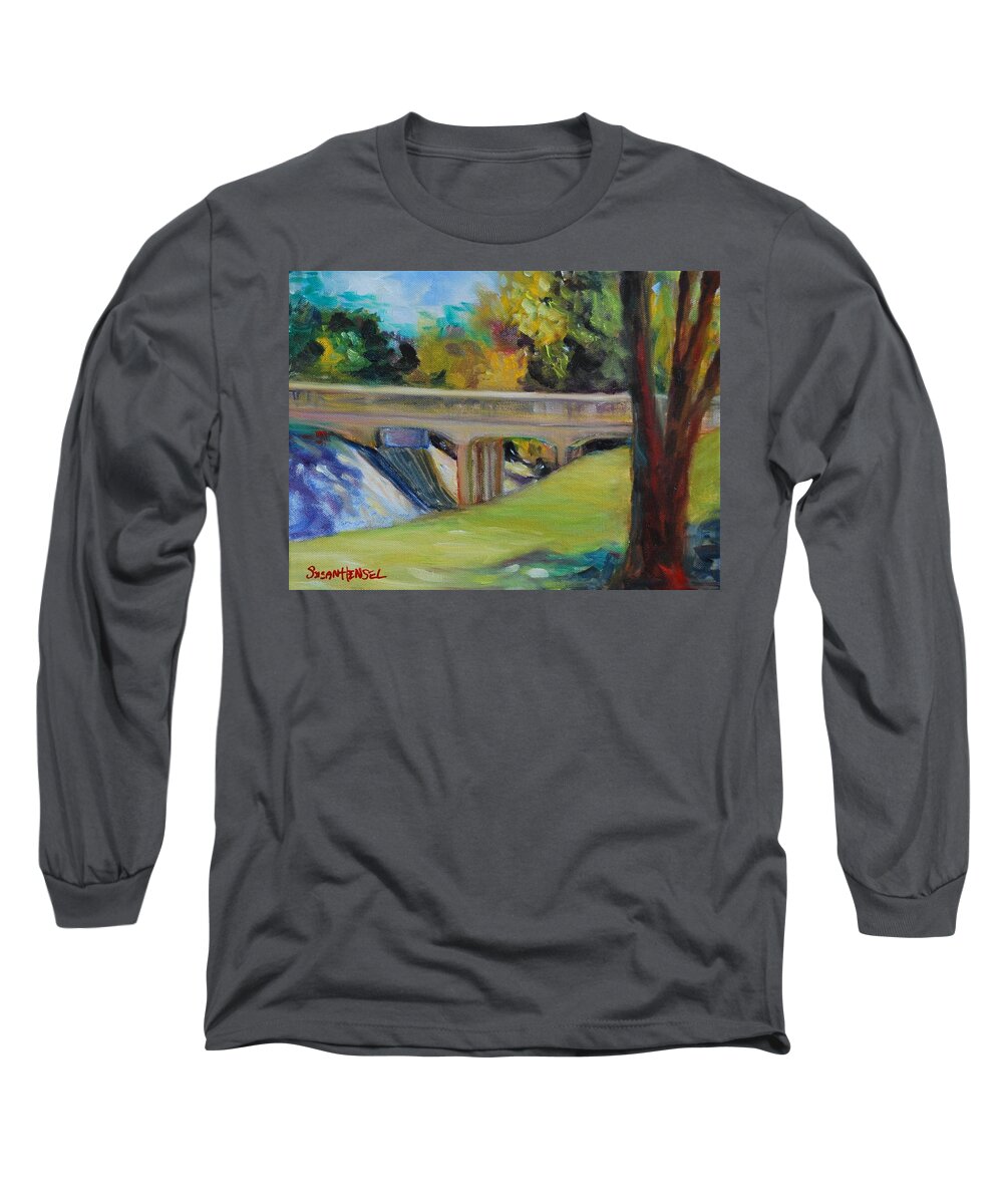 Oil Painting Long Sleeve T-Shirt featuring the painting Bridge To Shadow Ridge by Susan Hensel