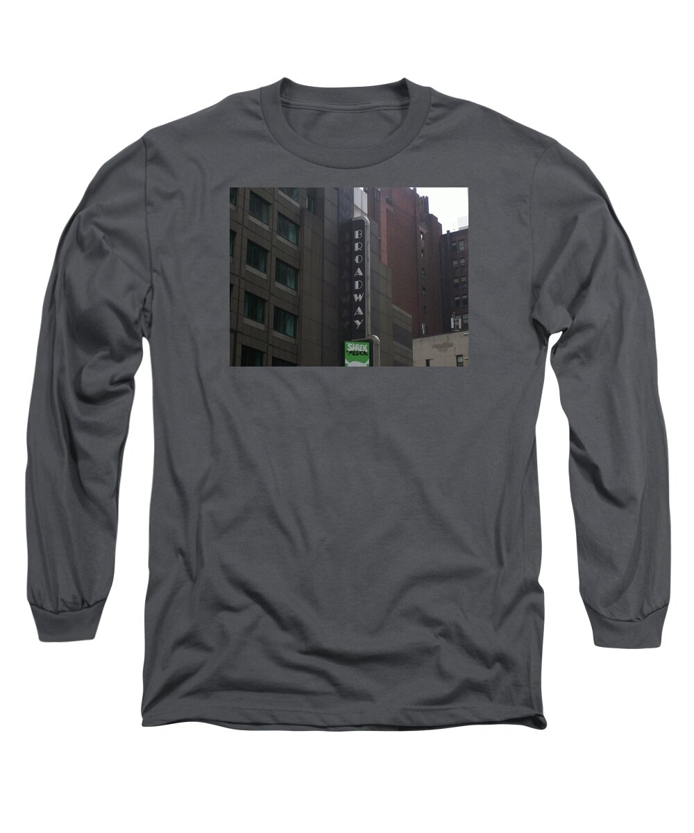 New York Long Sleeve T-Shirt featuring the photograph Broadway by Angel Patterson