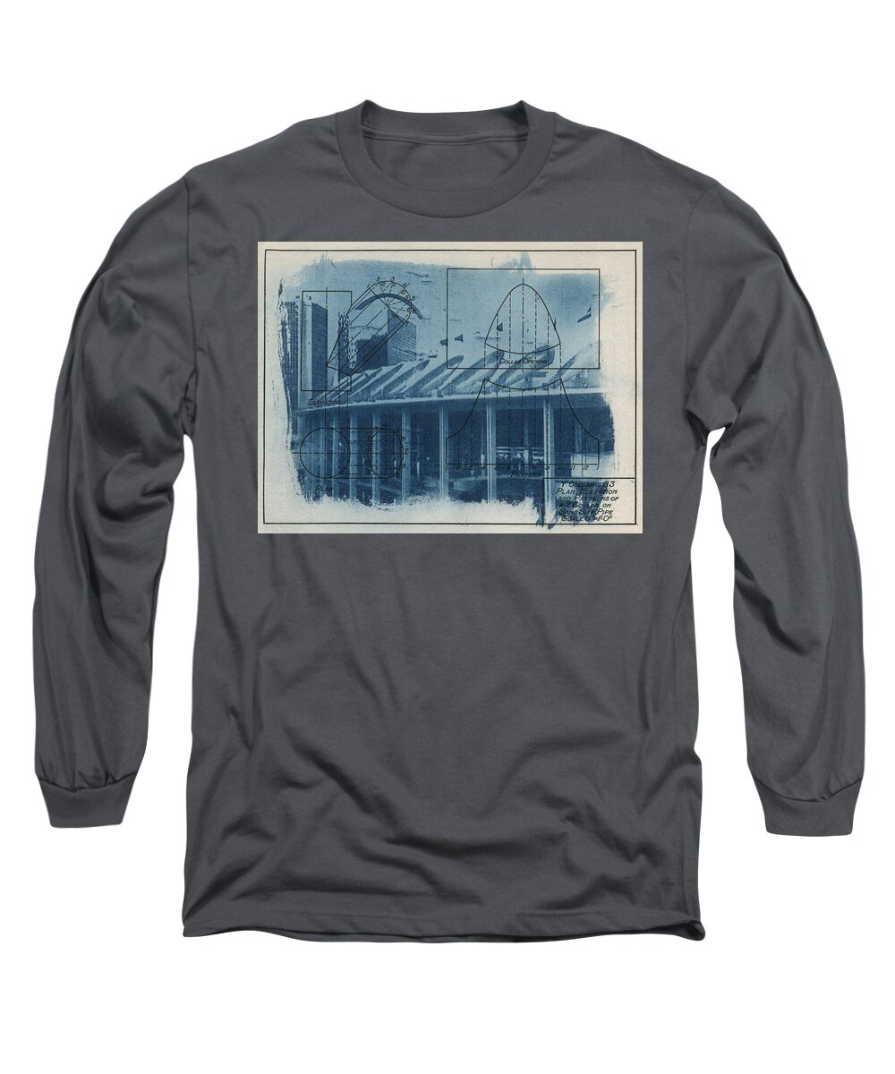 Blue Long Sleeve T-Shirt featuring the photograph Busch Stadium by Jane Linders